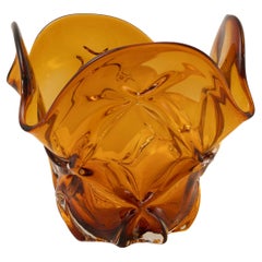 Bol de centre de table / Bol à glace  en verre de Murano, années 1950