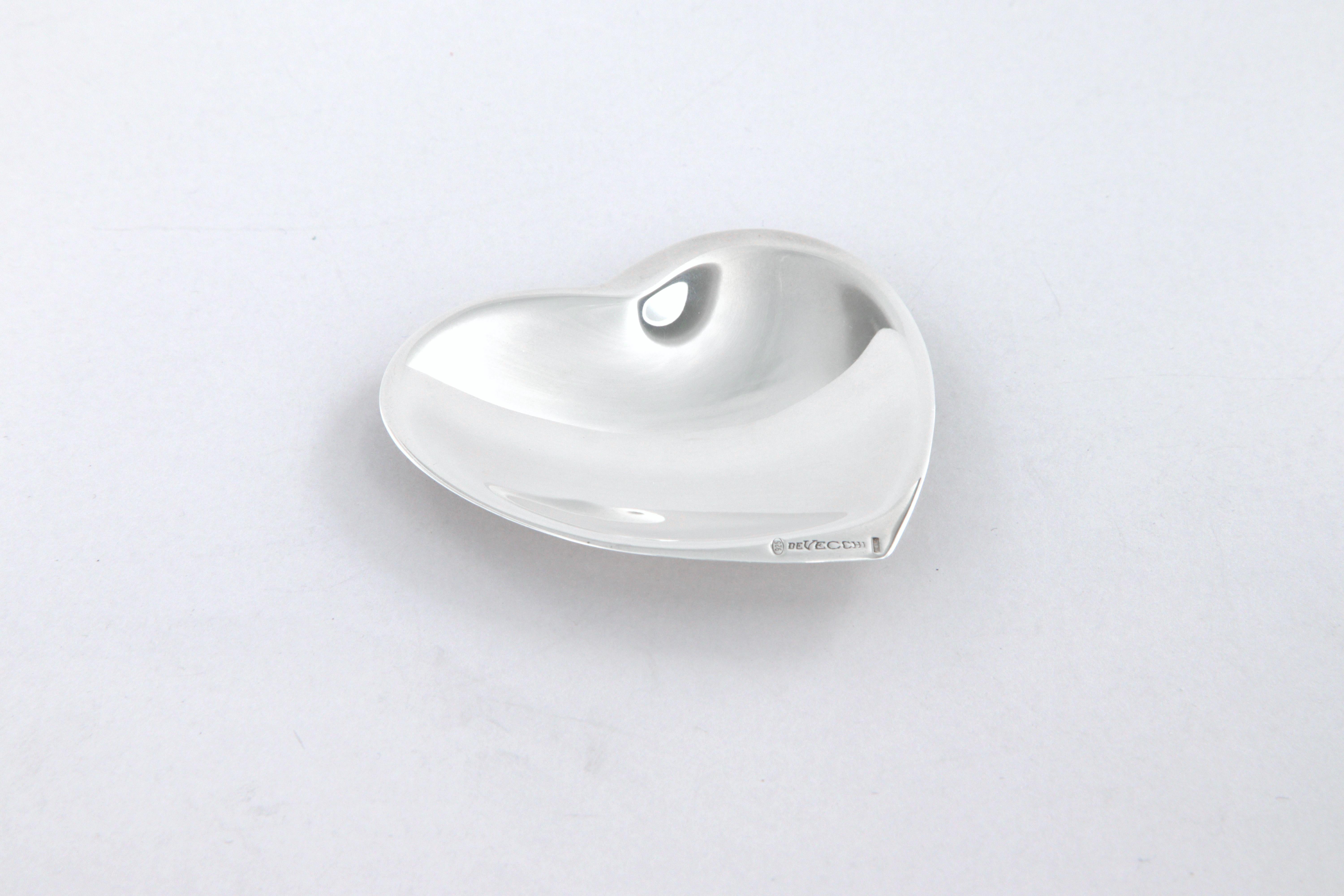 da uomo o donna Ciotola Cuore piccolo De Vecchi Milano 1935 in argento sterling 925 in vendita