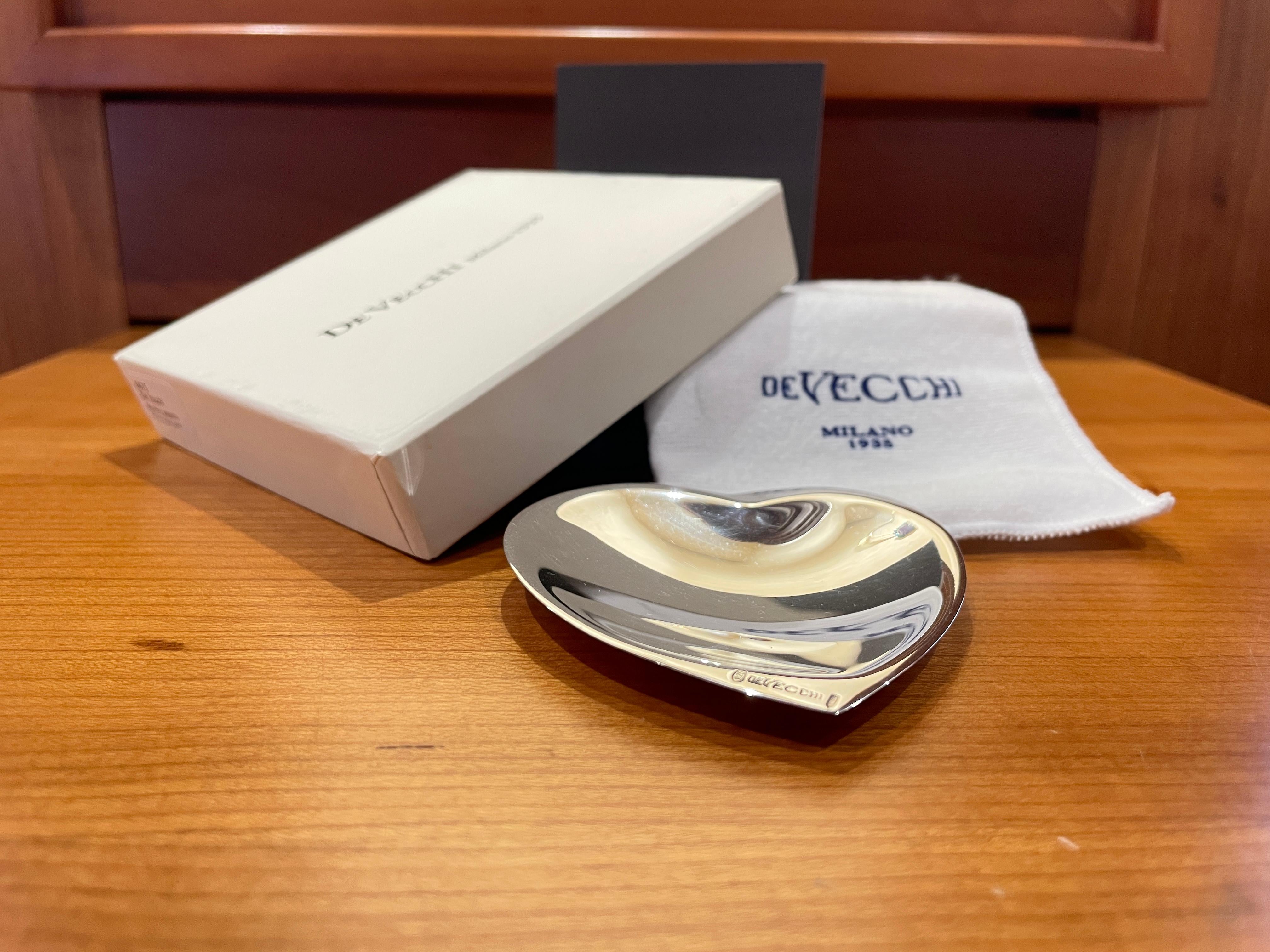 Ciotola Cuore piccolo De Vecchi Milano 1935 in argento sterling 925 in vendita 4