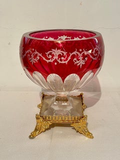 Bohemia crystal bowl 20th century italian