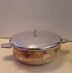 German nickel silver bowl designed by Gio Ponti for Fratelli Calderoni 1950s