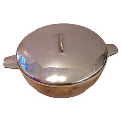 German nickel silver bowl designed by Gio Ponti for Fratelli Calderoni 1950s