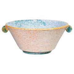 CIMA Perugia hand-painted majolica bowl. Italy, 1980s
