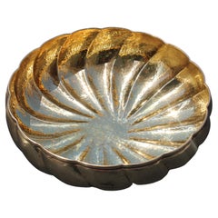Ciotola in solido Ottone sbalzato a mano Italia 1970