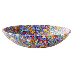 Coupe en verre de Murano Millefiori en murrine multicolore ø 10,5 cm