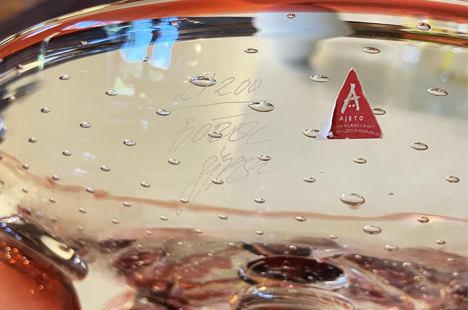 Zet Glasschale von Borek Sipek für Ajeto im Angebot 1