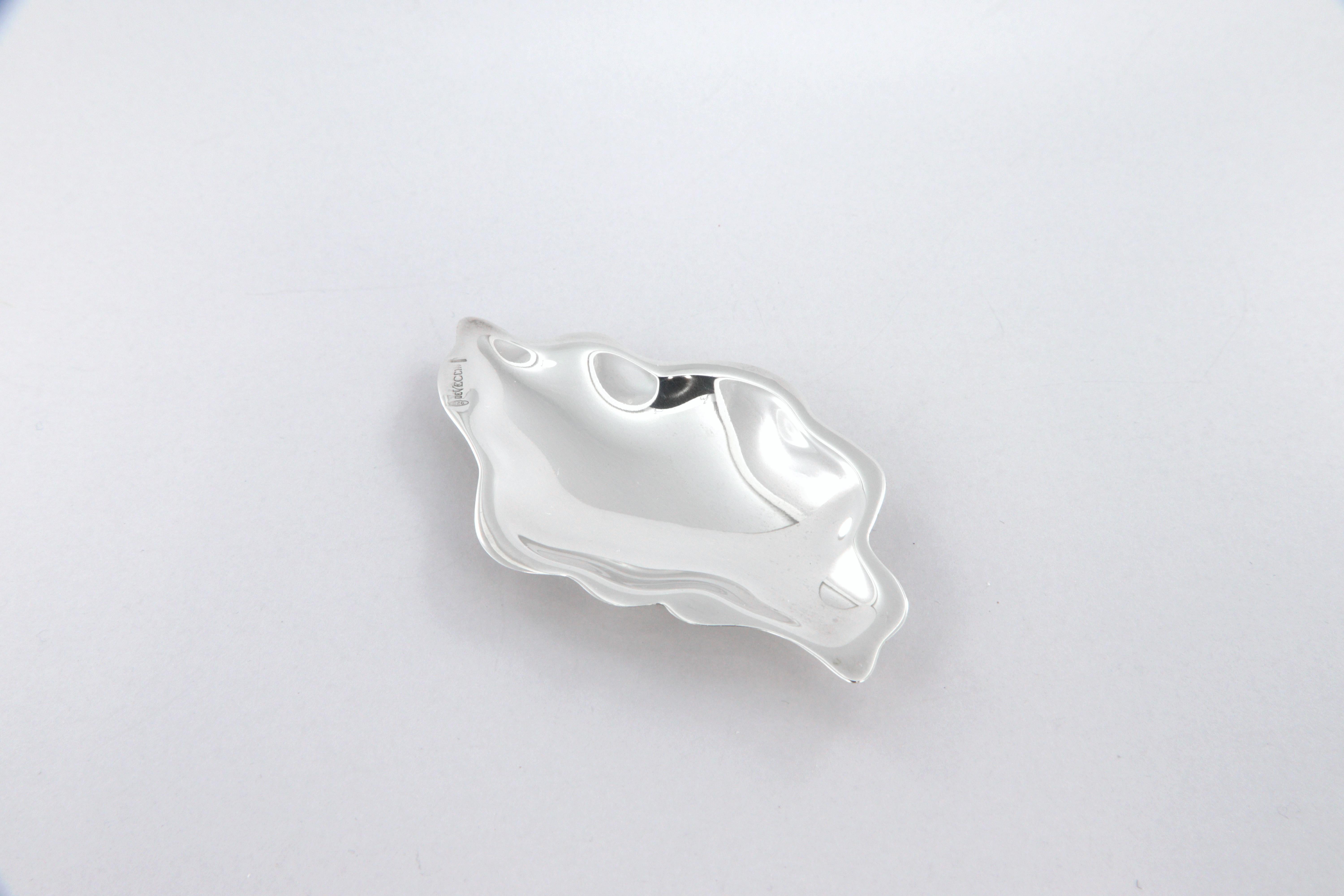 Contemporaneo Ciotola Nuvola piccola De Vecchi Milano 1935 in argento sterling 925 in vendita