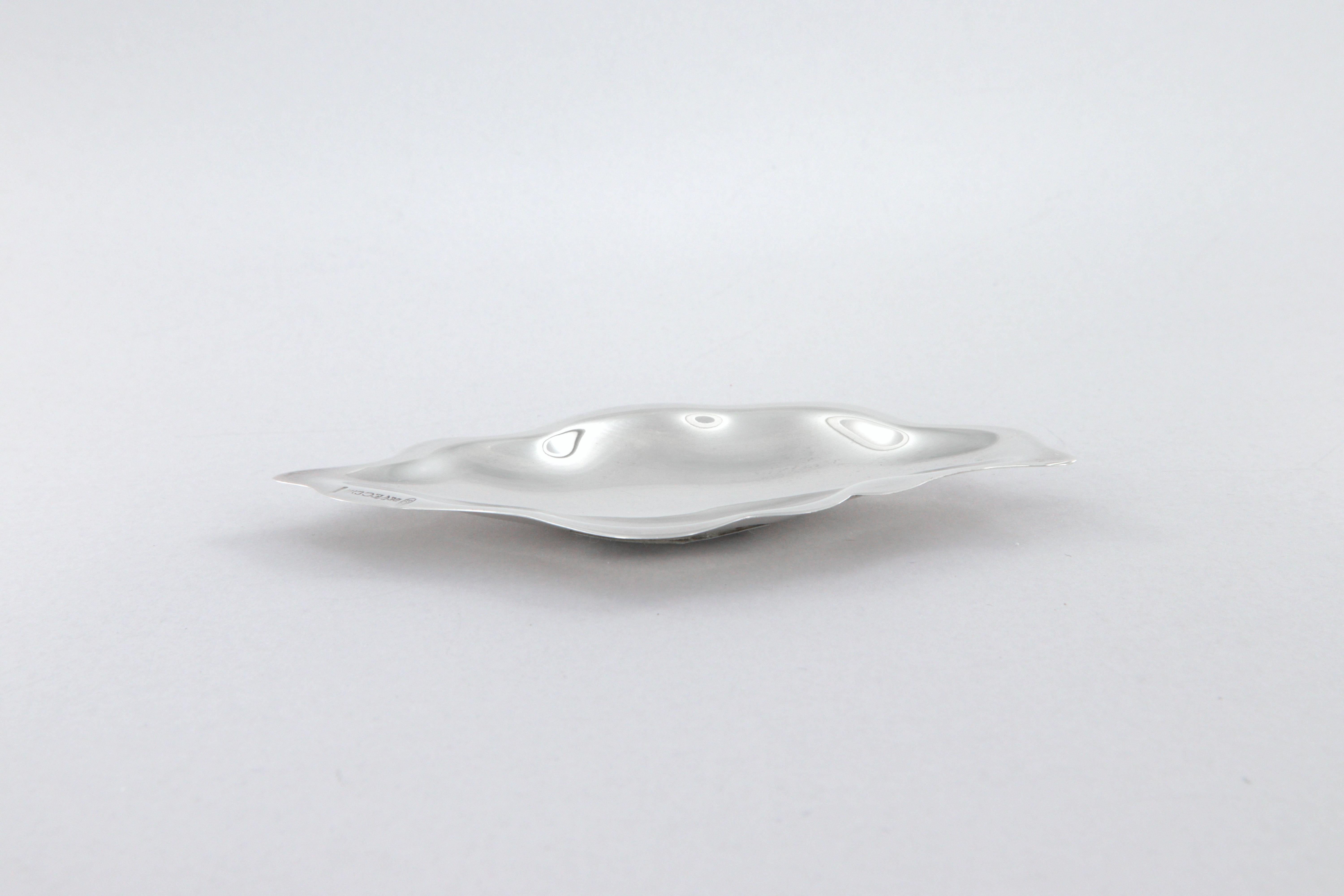 da uomo o donna Ciotola Nuvola piccola De Vecchi Milano 1935 in argento sterling 925 in vendita
