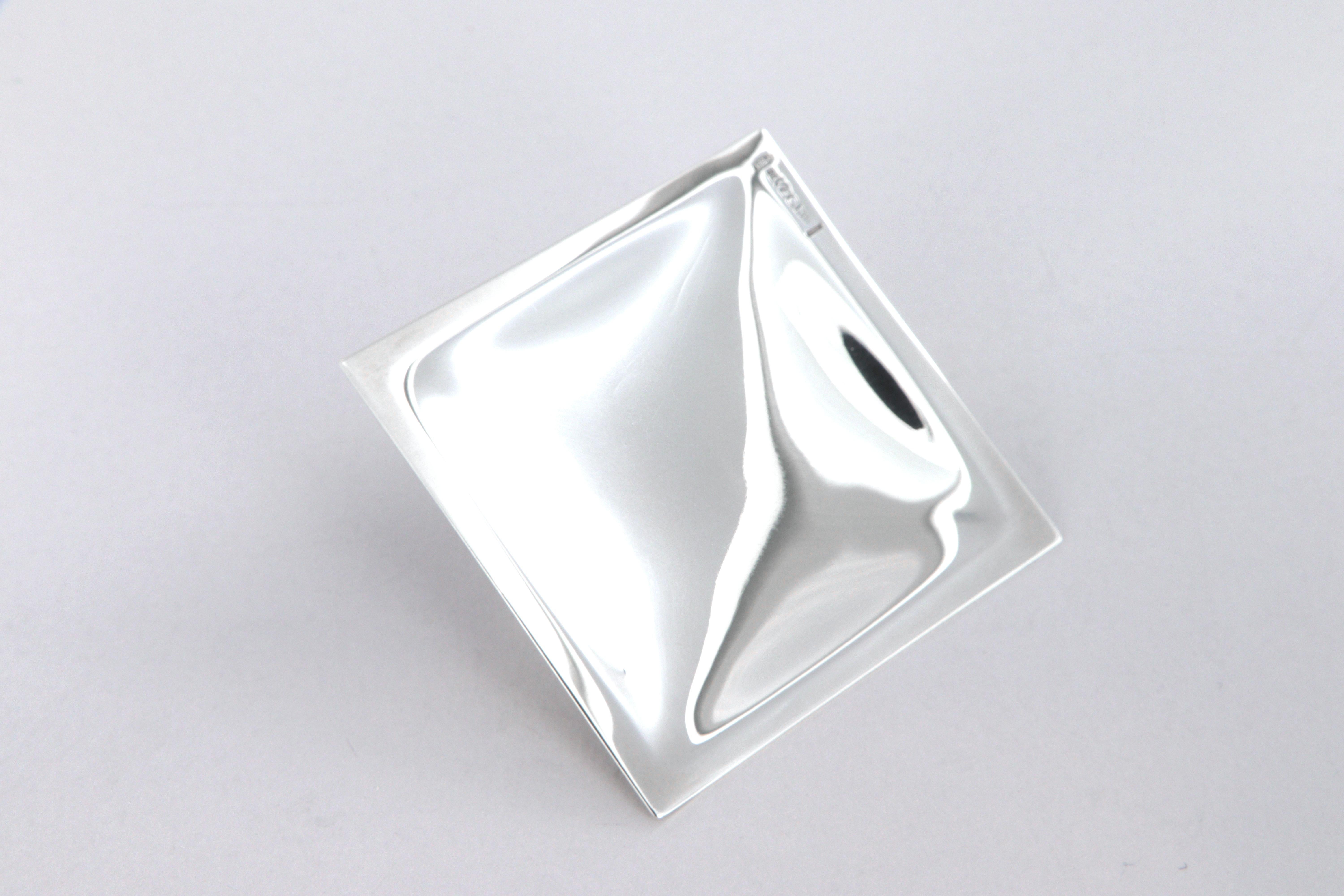 Ciotola Quadro piccolo De Vecchi Milano 1935 in argento sterling 925 in vendita 1