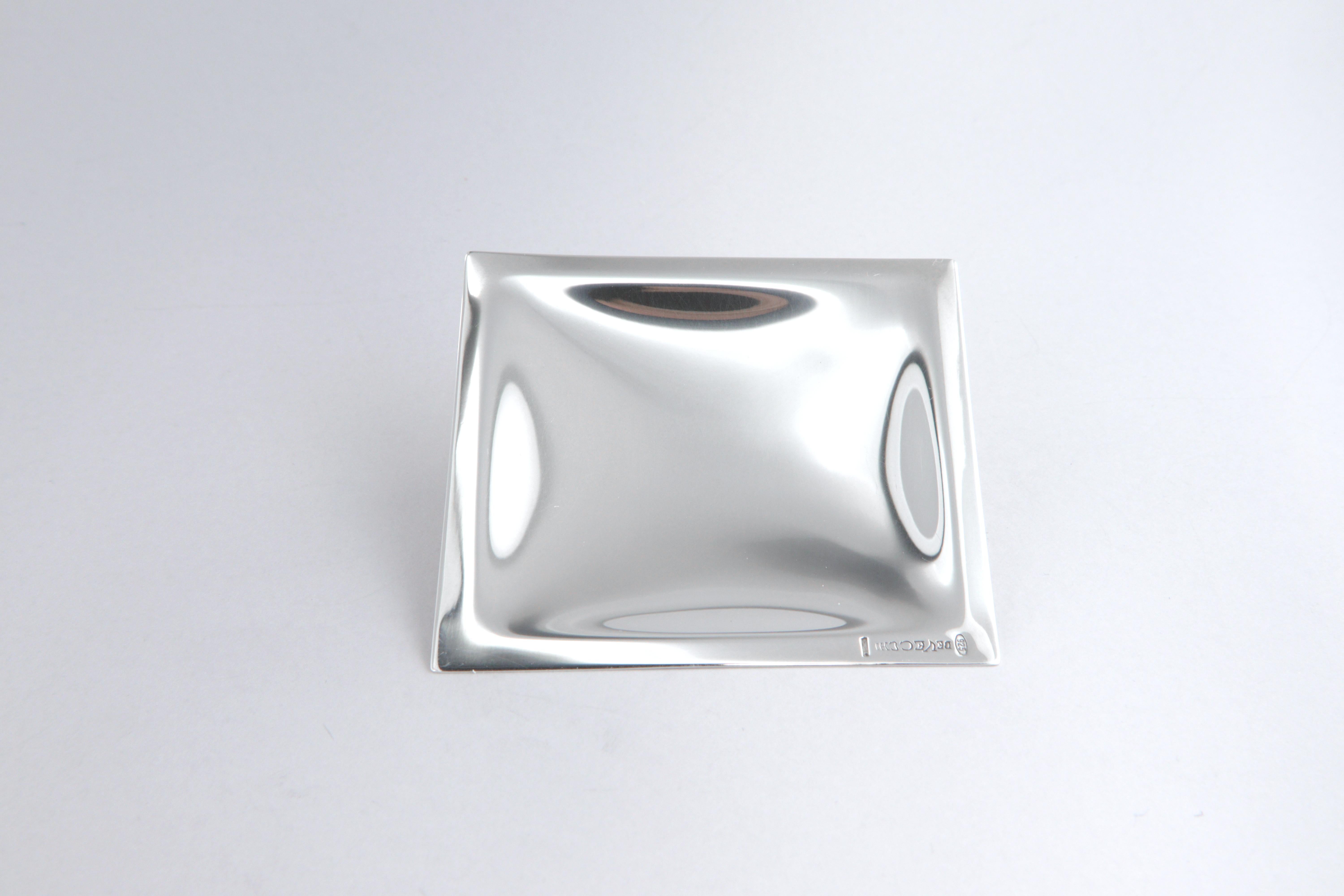 Ciotola Quadro piccolo De Vecchi Milano 1935 in argento sterling 925 in vendita 2