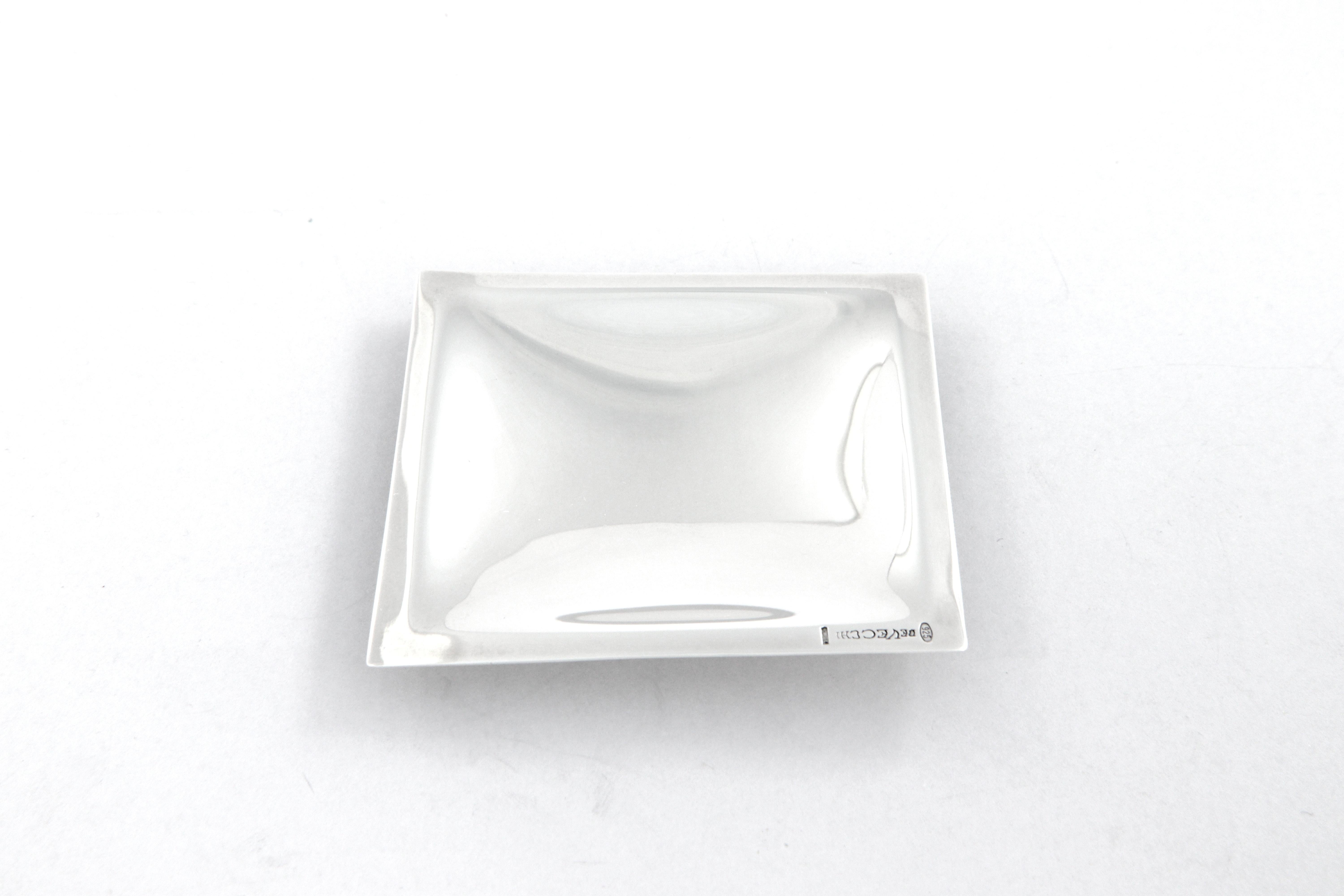 Ciotola Quadro piccolo De Vecchi Milano 1935 in argento sterling 925 in vendita 3