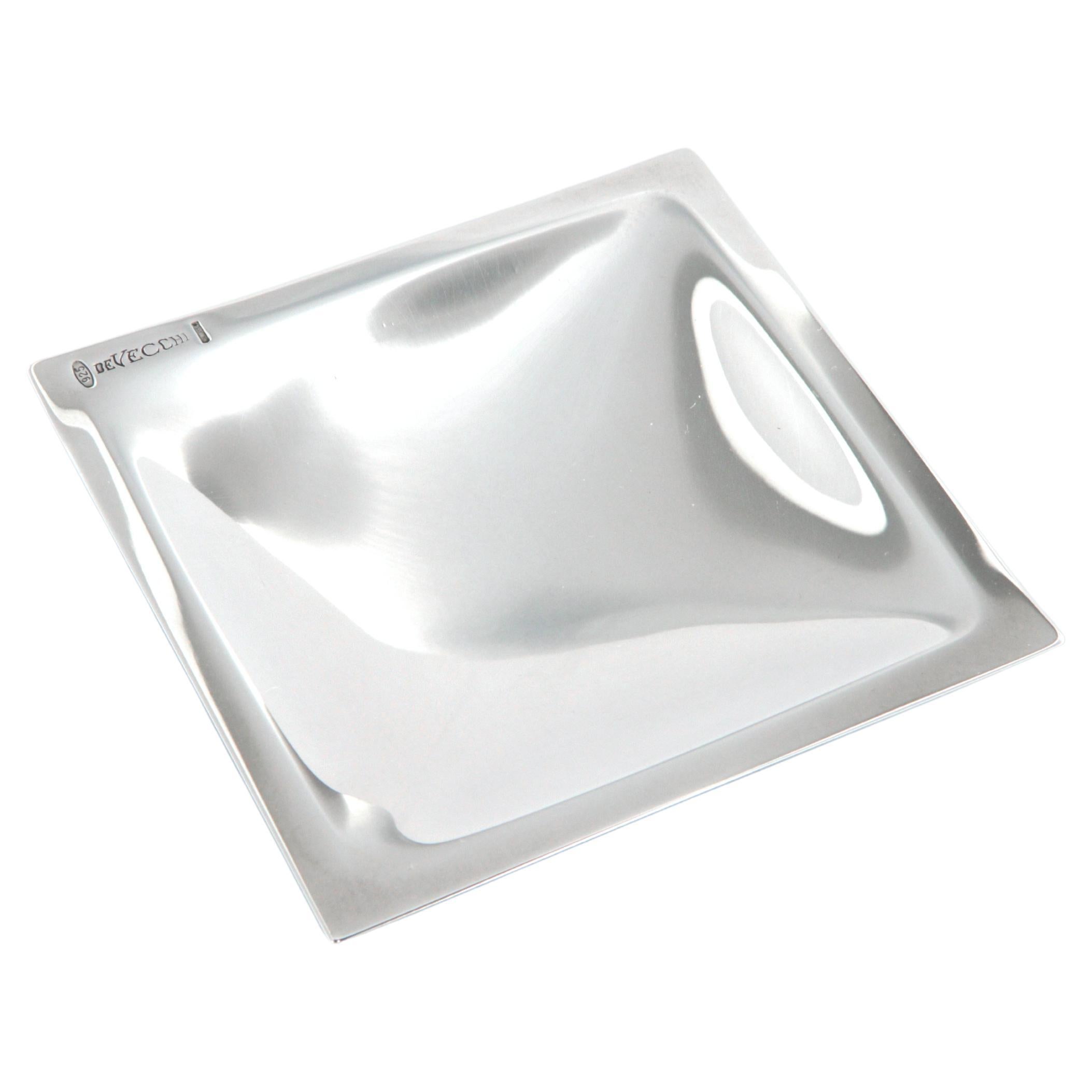 Ciotola Quadro piccolo De Vecchi Milano 1935 in argento sterling 925 in vendita