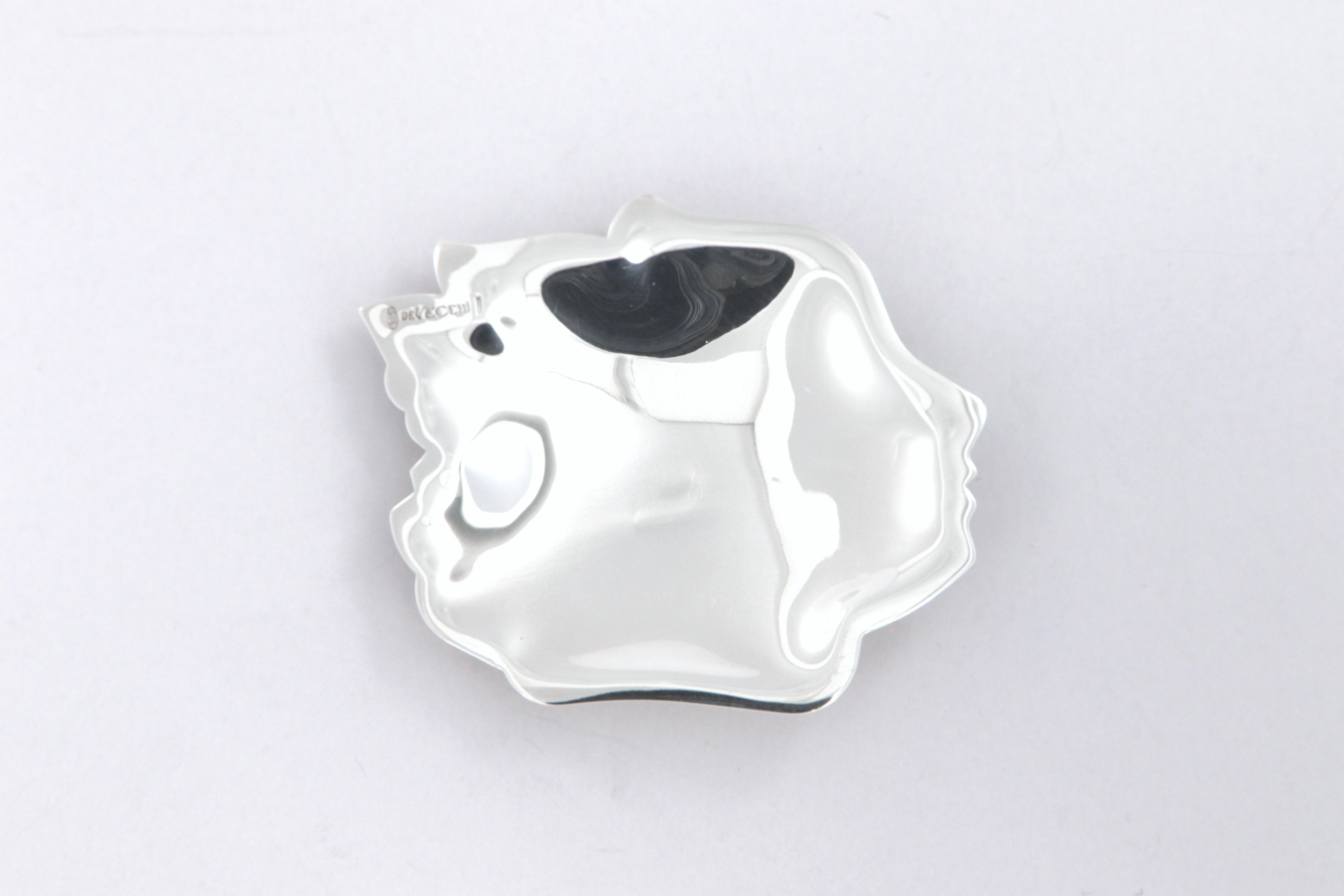 Contemporaneo Ciotola Viso piccolo De Vecchi Milano 1935 in argento sterling 925 in vendita