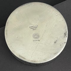 Cipolla Italy Pewter Alligator Pattern Bottle Coaster Bowl