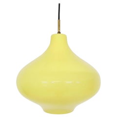 "Cipolla" Murano Glass Pendant Lamp by Massimo Vignelli for Venini Murano, Italy