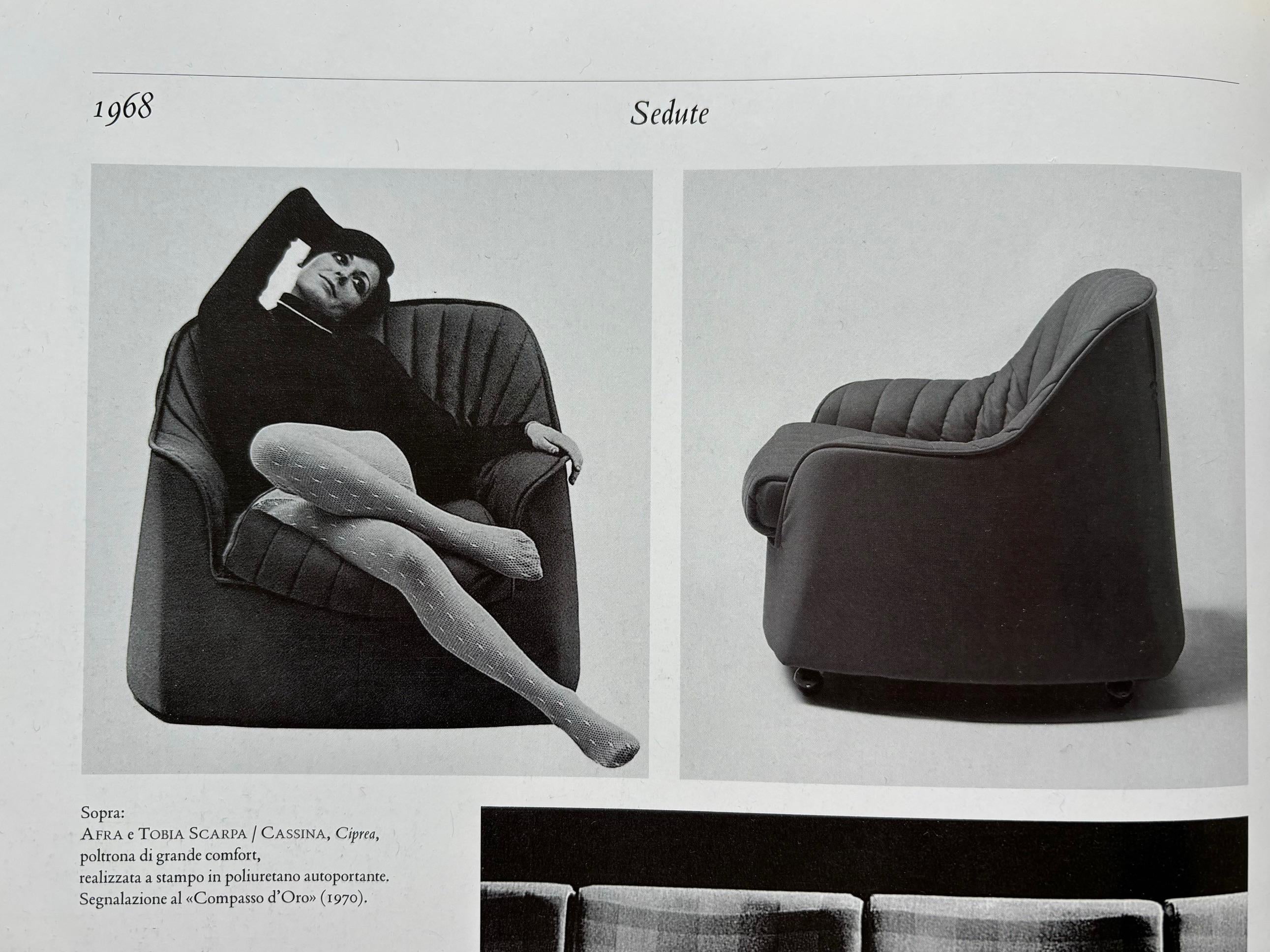 Sillón Ciprea de Afra & Tobia Scarpa, Cassina mediados del siglo XX en venta