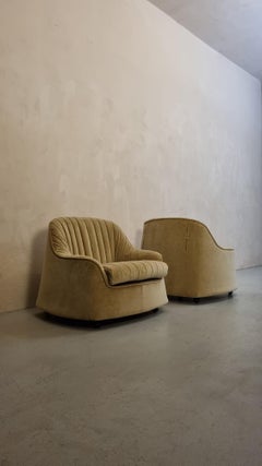 Ciprea armchairs designed by Afra and Tobia Scarpa for Cassina 1968 set of 2