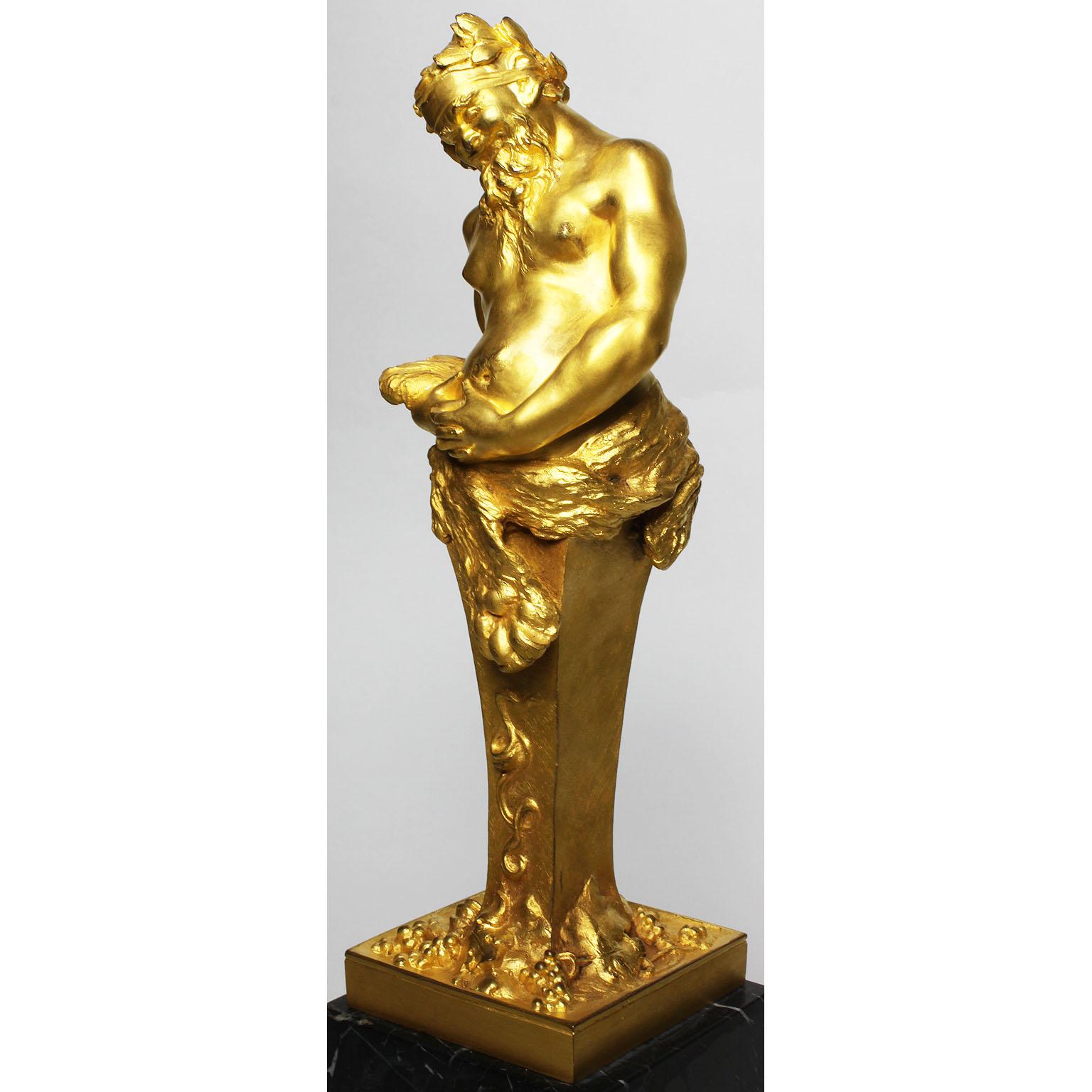 Cipri Adolf Bermann, deutsch, 19. Jahrhundert Vergoldete Bronze Bacchus Figur (Deutsch) im Angebot