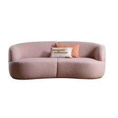 Cipria Loveseat Sofa aus Massivholz, Polsterung und Polyurethanschaum von Softhouse