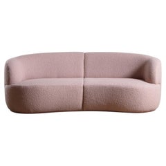 Cipria Loveseat Sofa aus Massivholz, Polsterung und Polyurethanschaum von Softhouse