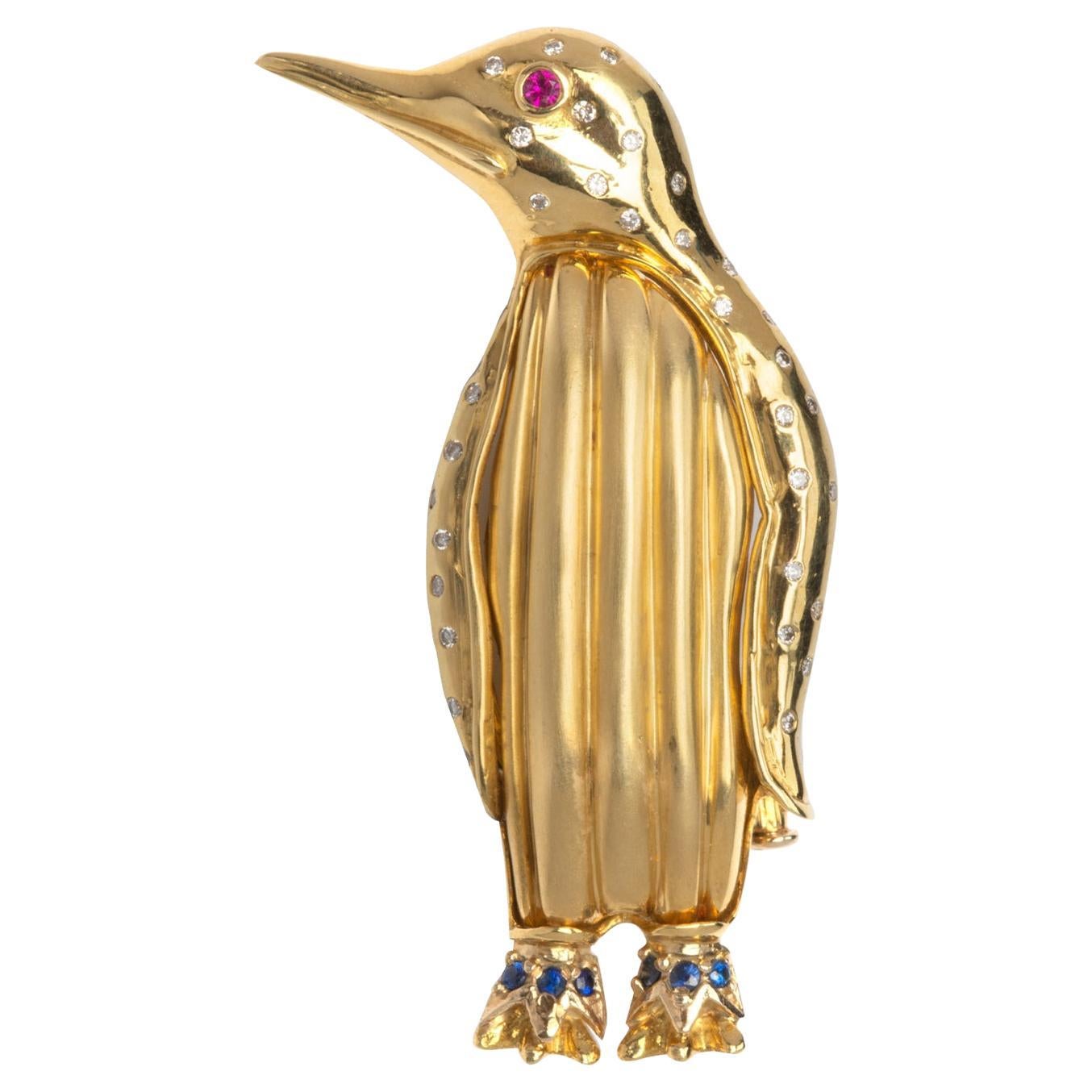 Broche Pingüino Cipullo para Cartier en venta