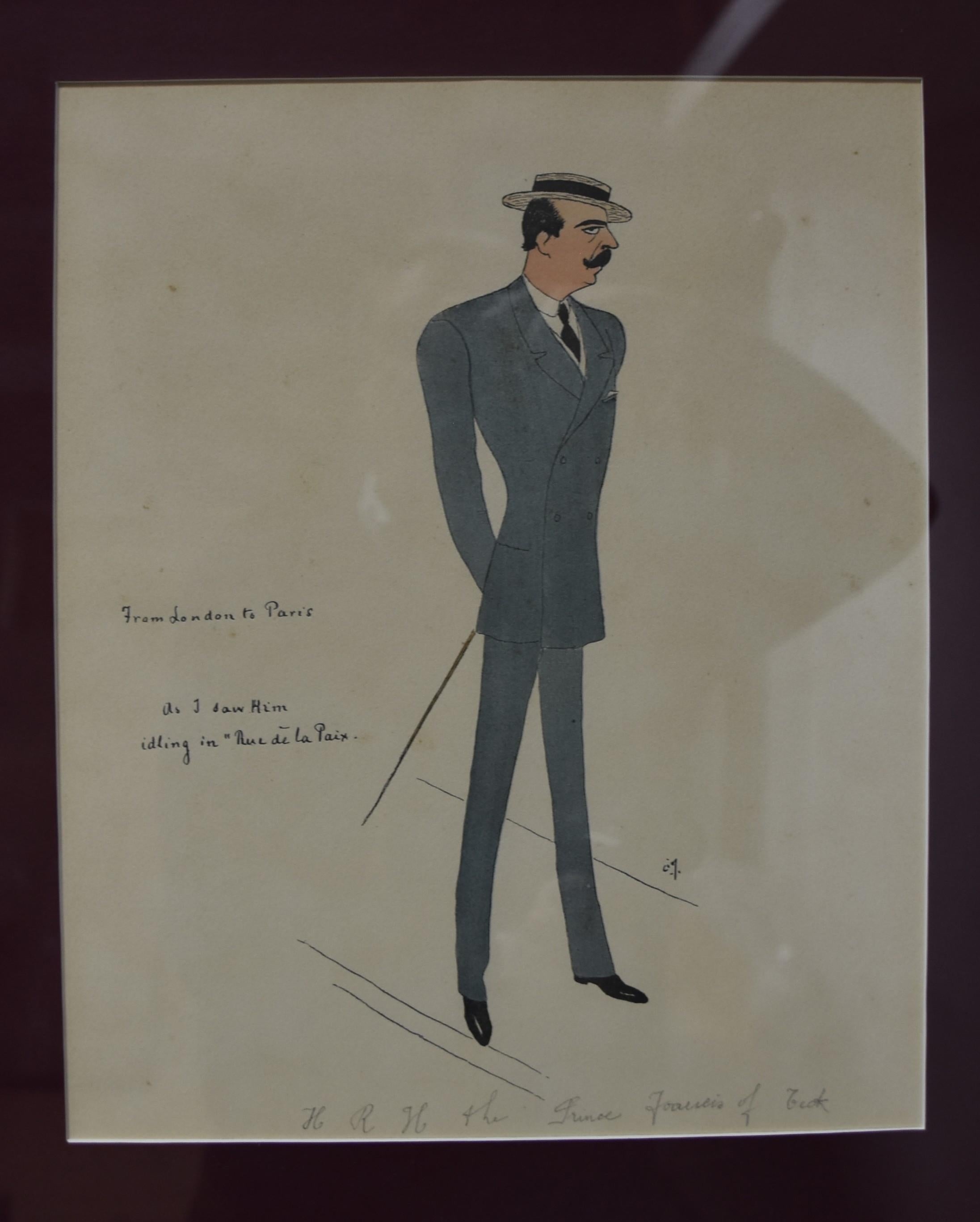 Cir, Duke of Cirella, From London to Paris, Papiers Mondains, colour print 2