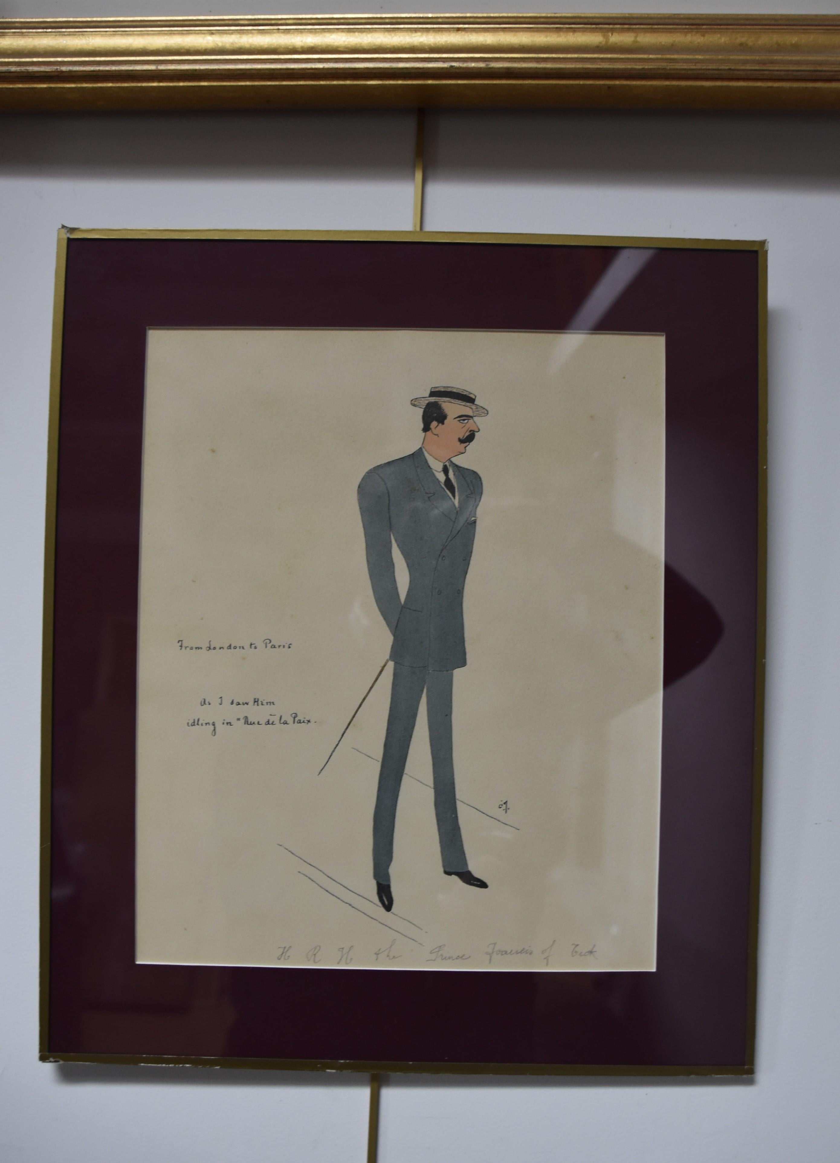 Cir, Duke of Cirella, From London to Paris, Papiers Mondains, colour print 4
