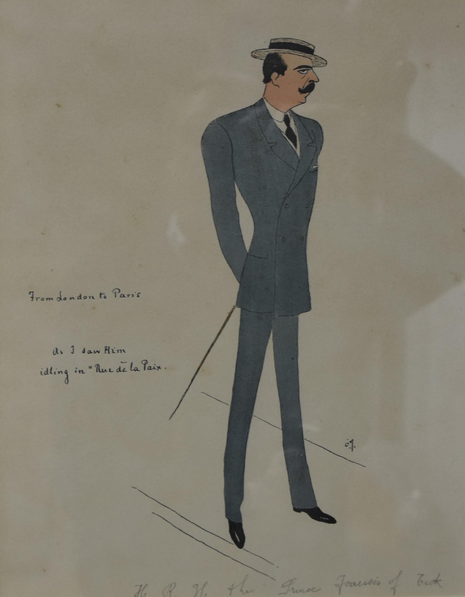 Cir, Duke of Cirella, From London to Paris, Papiers Mondains, colour print 5