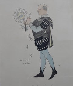 Antique Cir, Duke of Cirella, La Margarita et son Faust, Papiers Mondains, colour print