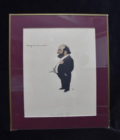 Cir, Duke of Cirella, Wearing his indian beard, Papiers Mondains, colour print