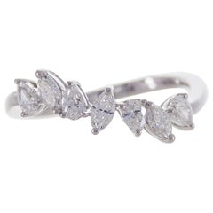 Bague mode Cirari en or blanc 18 carats avec un diamant TDW de 0::67 carat