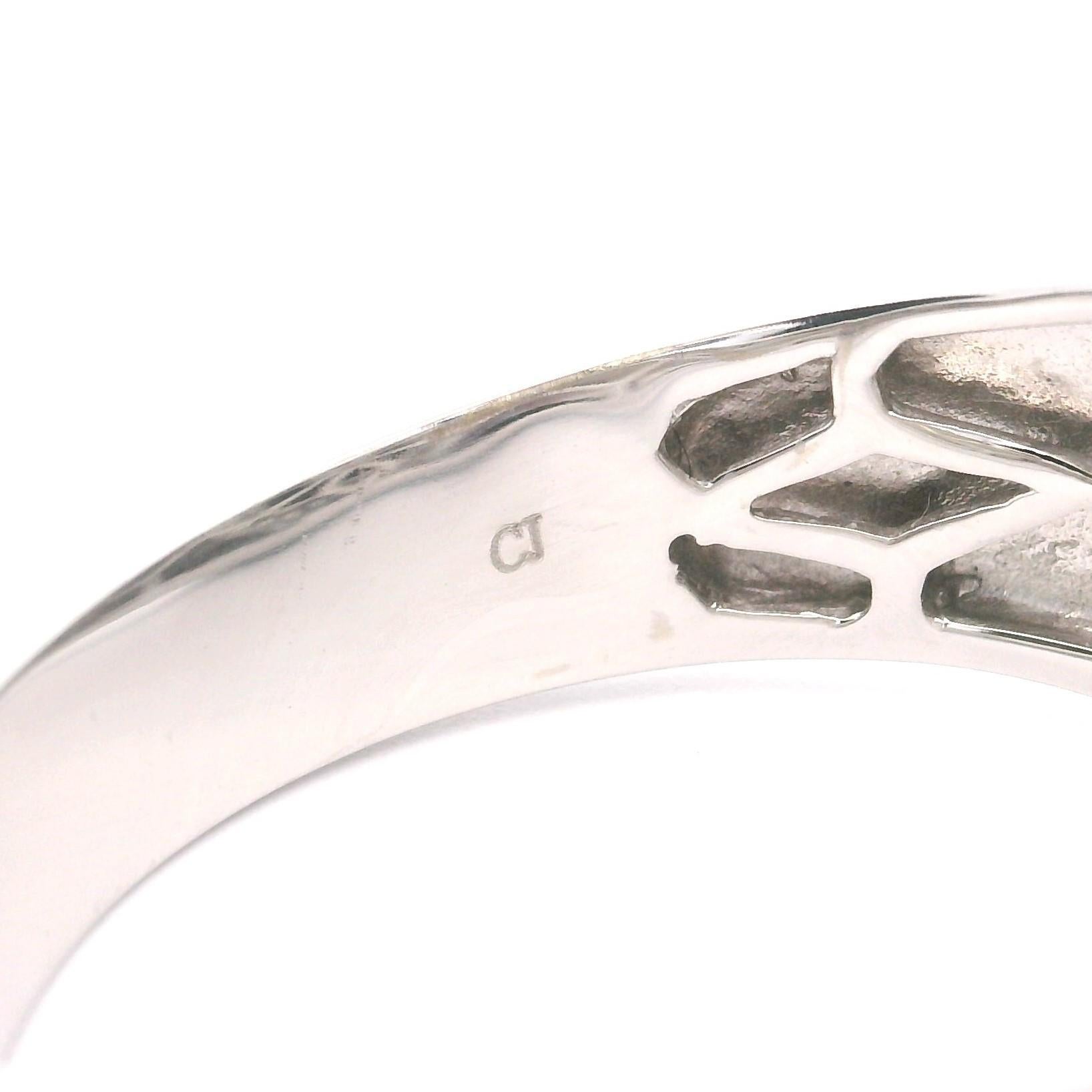 Cirari 14k White Gold Onyx and Diamonds Men's Ring Size 11 3