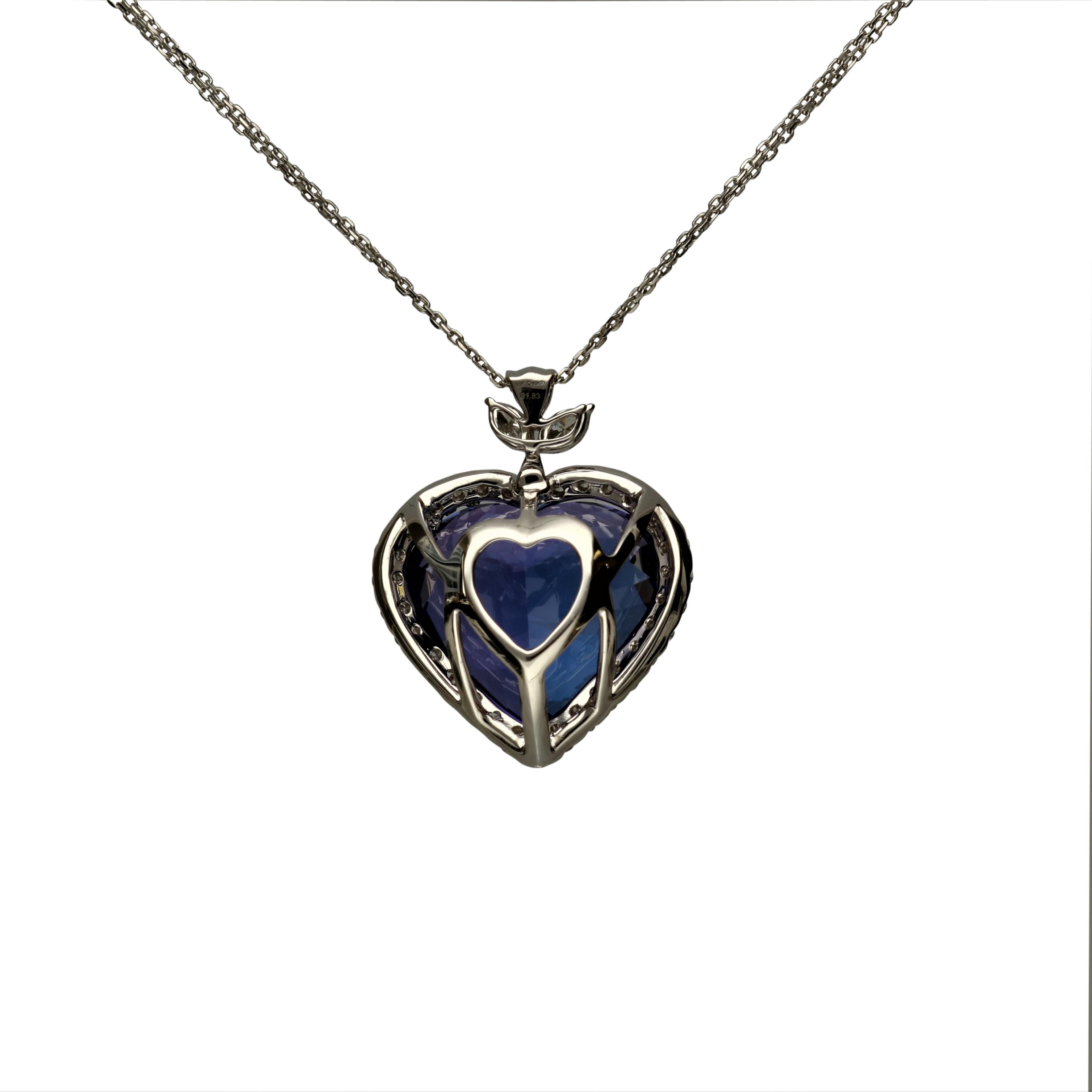 tanzanite heart necklace
