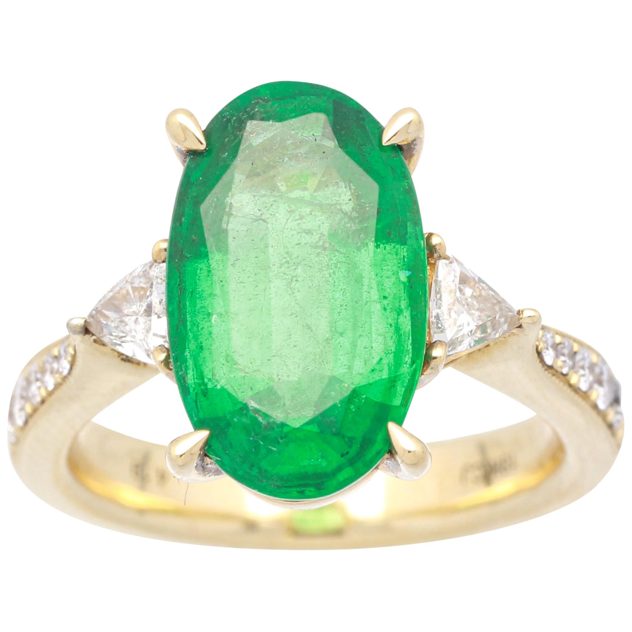 1 Carat Yellow Diamond 18 Karat TwoTone Engagement Ring For Sale at