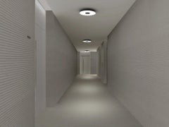 Circa 12 Flush Light in White by Pablo Designs