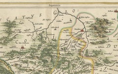 Circa 1659 Johannes Blaeu Map: Ducatus Silesiae Ligniciensis, Legnica Region