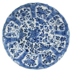 Chinesischer Export-Porzellanteller in Blau und Weiß, um 1670-1690