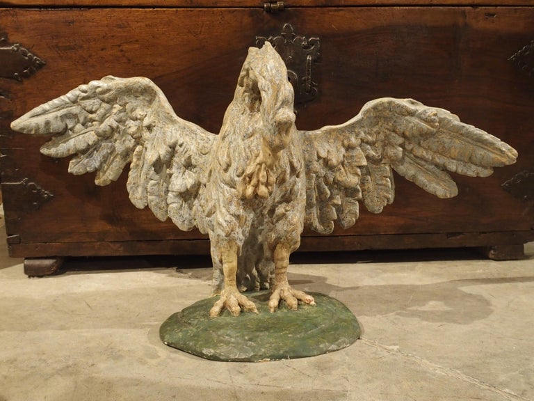 Carved and Polychrome Wooden Pelican Sculpture from Tuscany, circa 1700