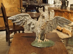 Carved and Polychrome Wooden Pelican Sculpture from Tuscany, circa 1700