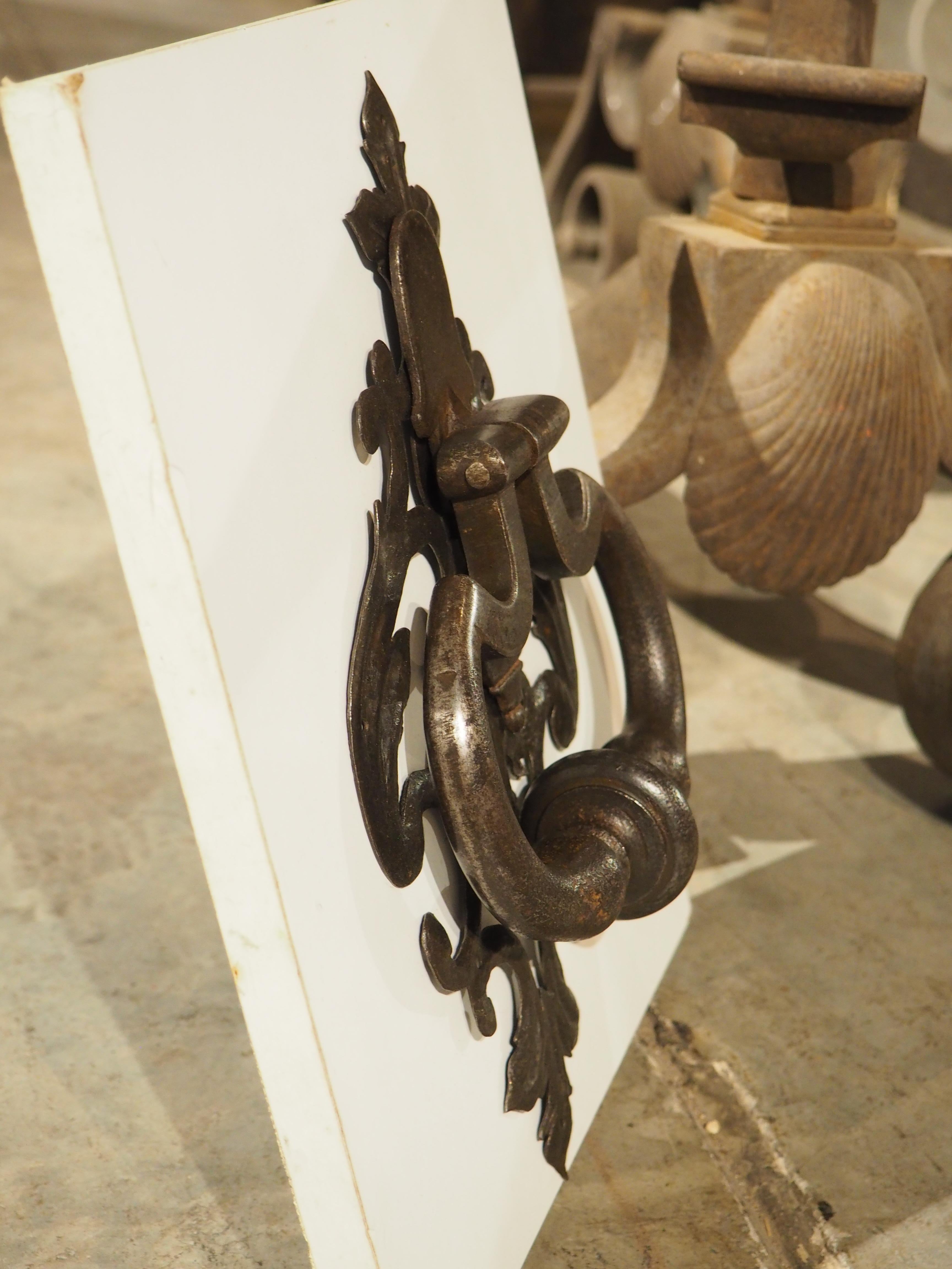 Circa 1700 Wrought Iron Door Knocker from Tuscany, Italy 5