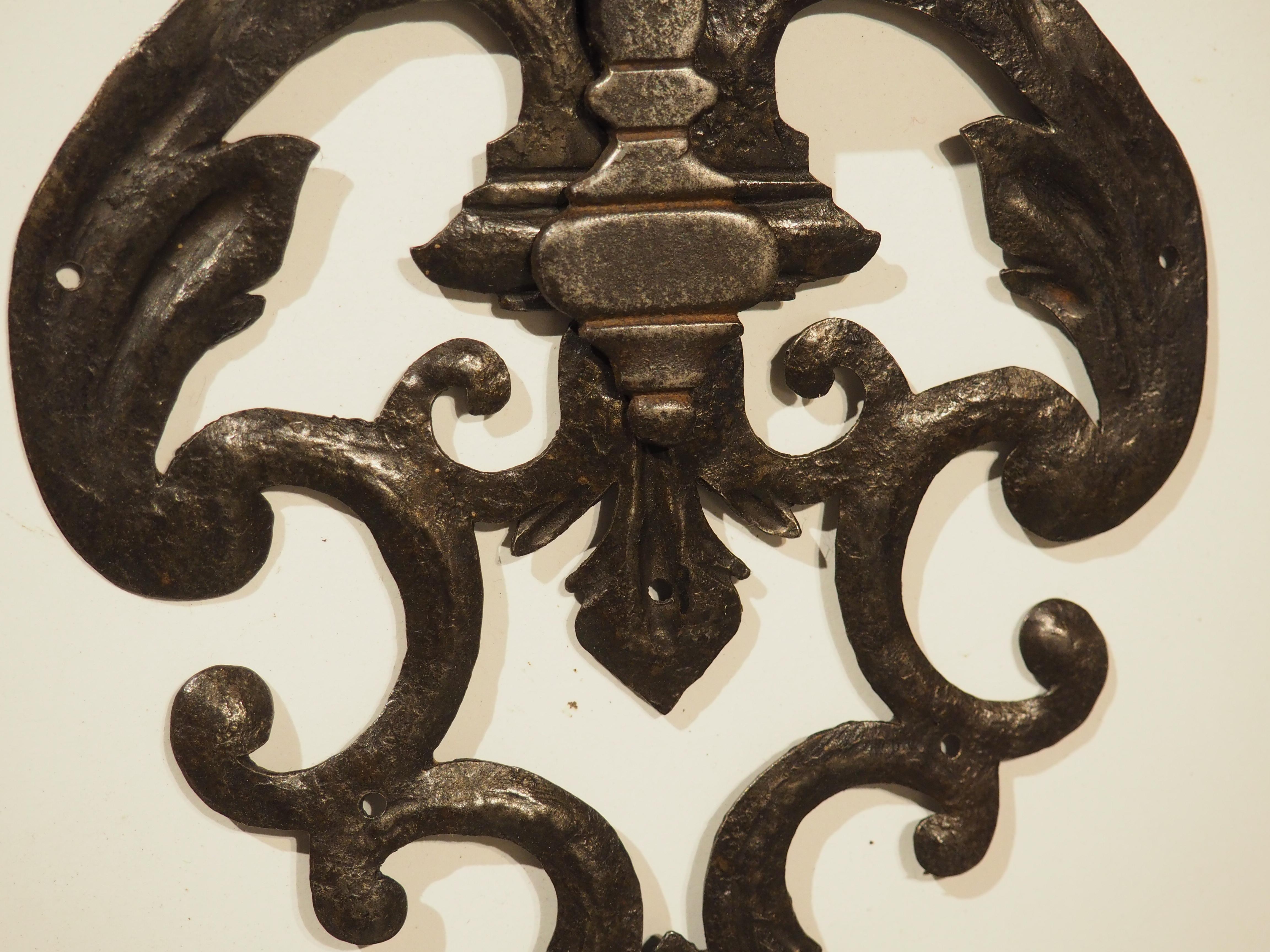Circa 1700 Wrought Iron Door Knocker from Tuscany, Italy 2