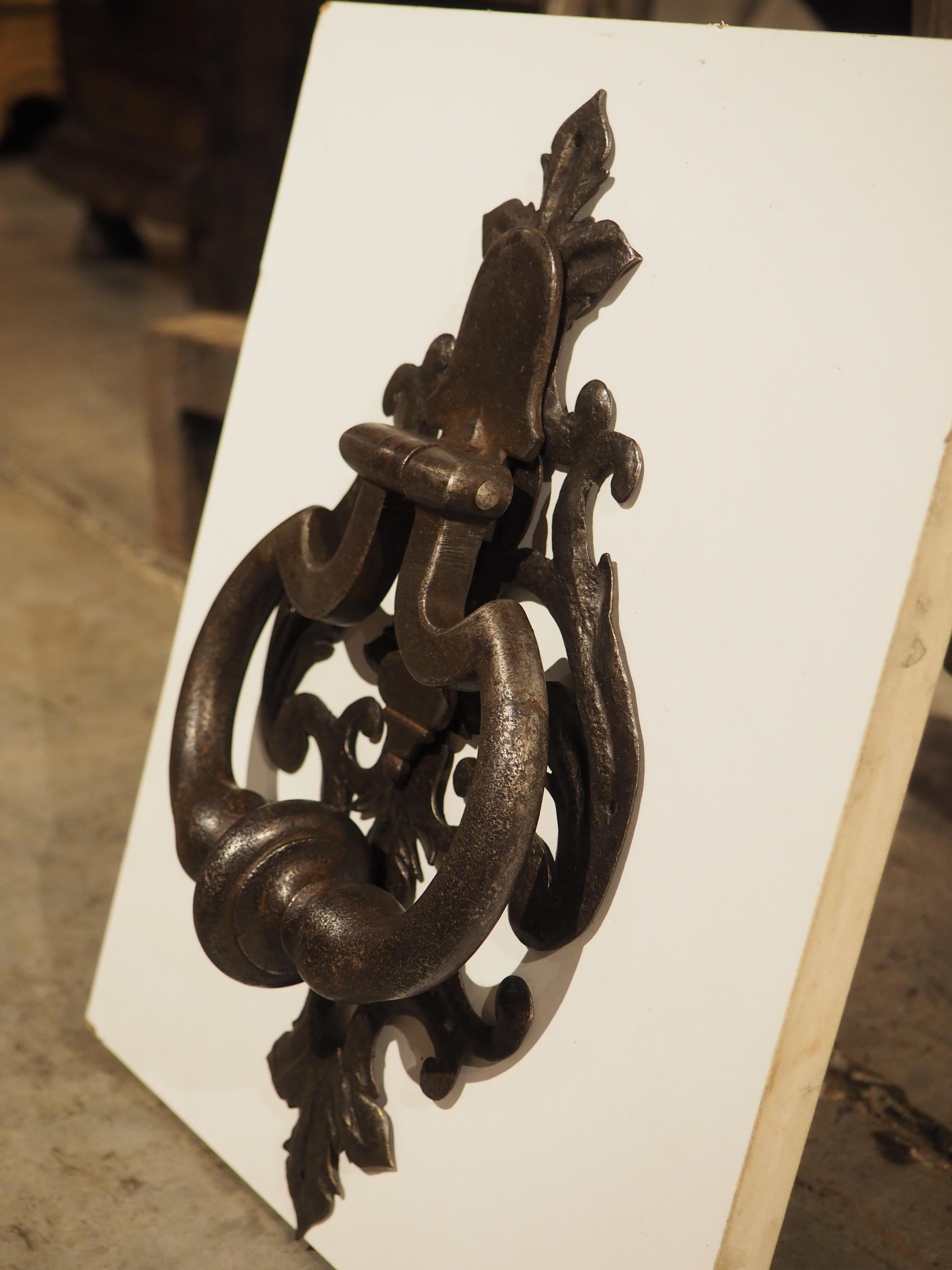 Circa 1700 Wrought Iron Door Knocker from Tuscany, Italy 3