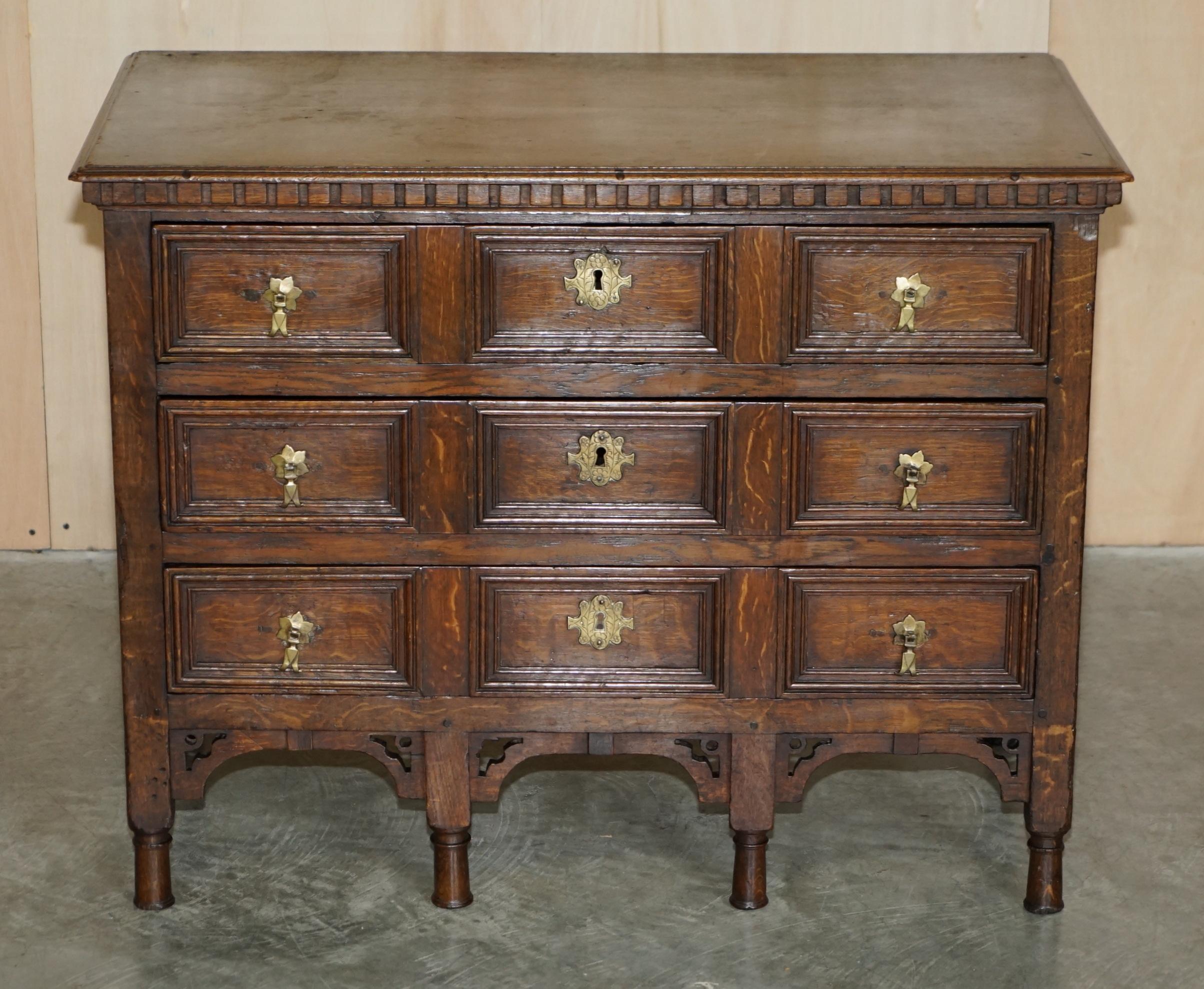 We are delighted to offer for sale this stunning antique Dutch circa 1720-1740 hand made chest of drawers.

A very decorative and well made chest of drawers which is 280-300 years old. It comes complete with original handles and very decorative