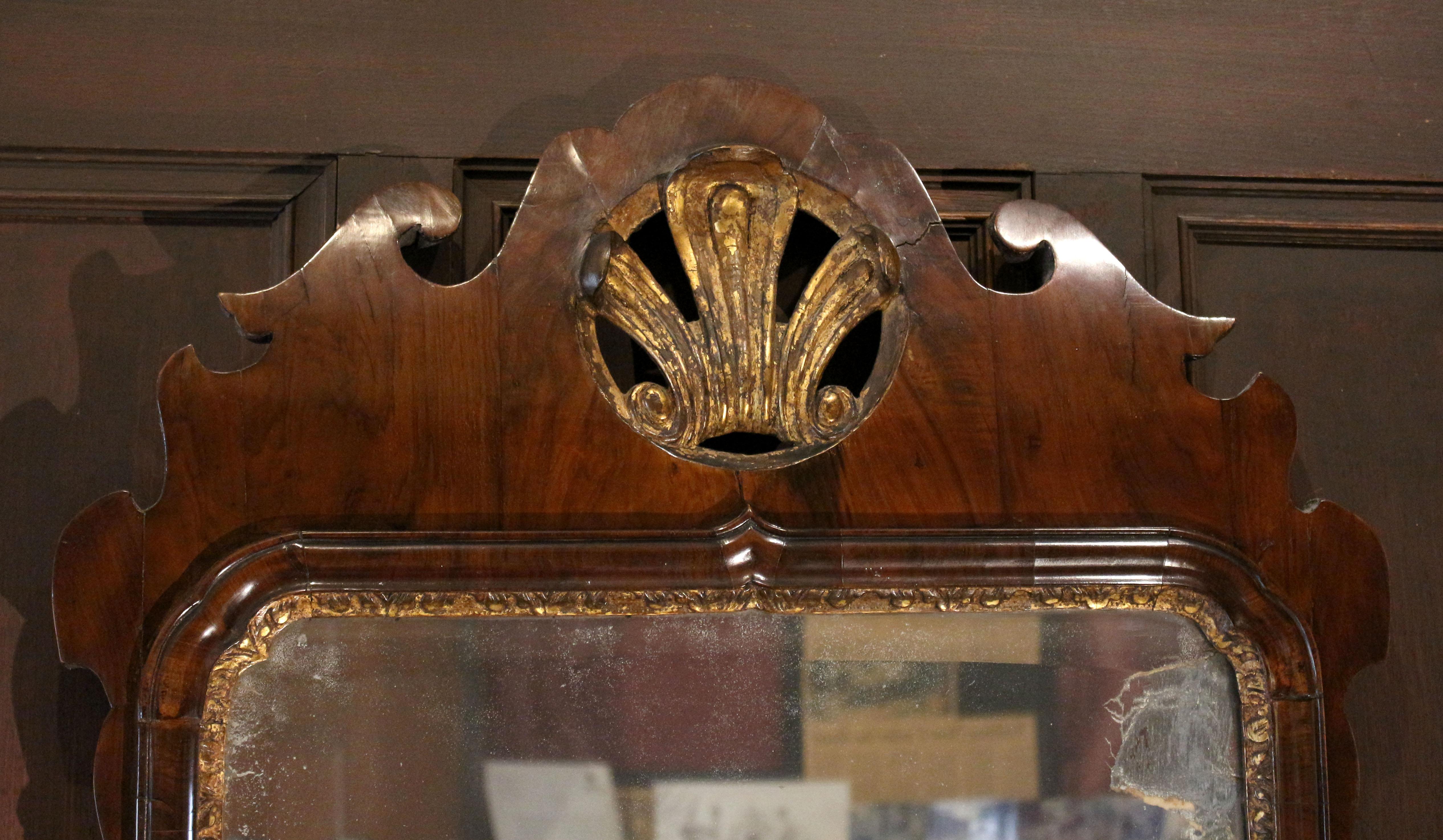 Moulage CIRCA 1730-50 Miroir Girondole anglais d'époque George II