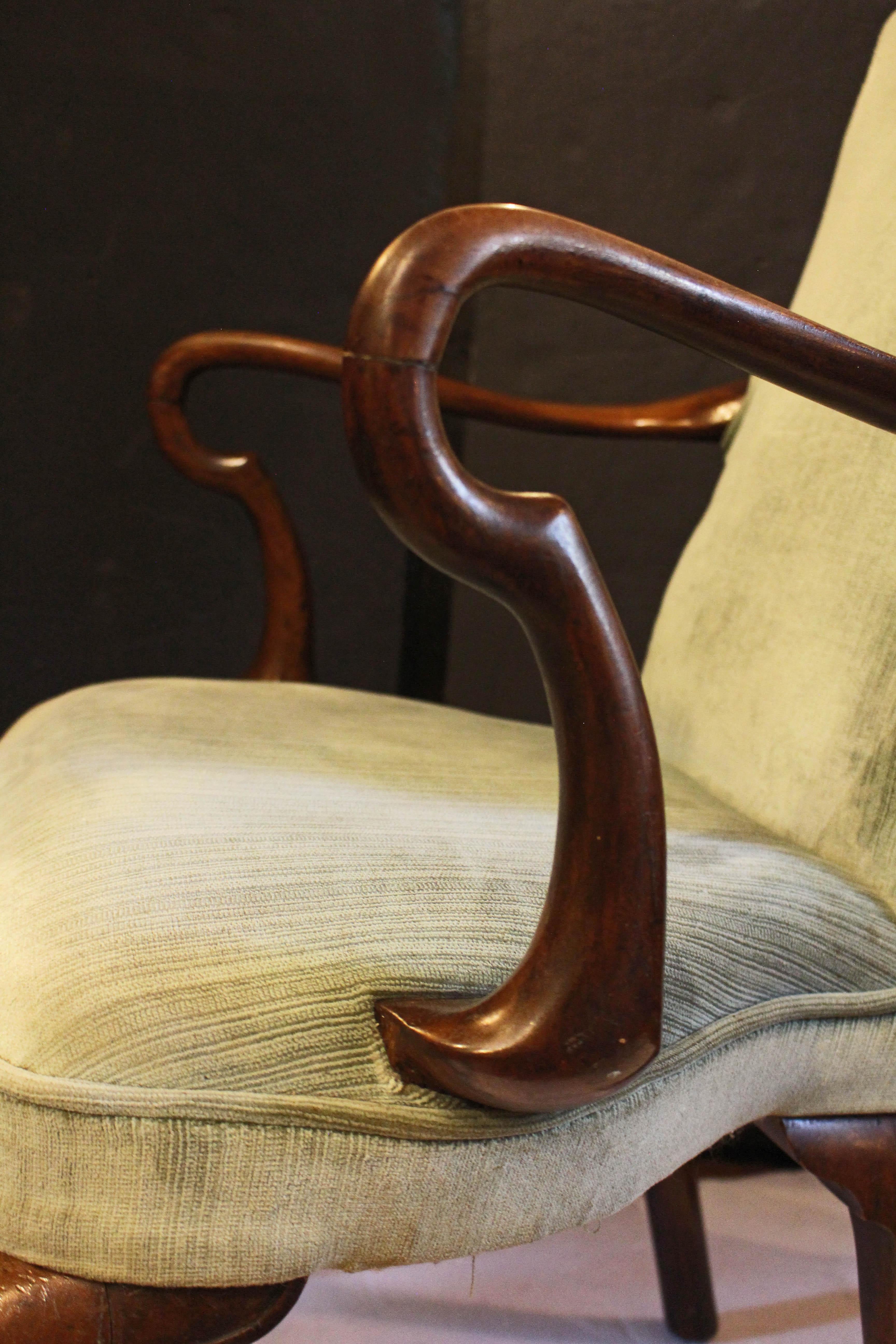 CIRCA 1735-50 Sedia a bracci Shepherd's Crook di Giorgio II in vendita 4