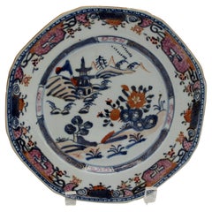 CIRCA 1750-80 Piatto da esportazione cinese Famille Rose