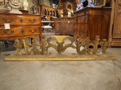 Circa 1750 Carved and Gilded Altar Candelabra from Tuscany, Italy 73 inches Long