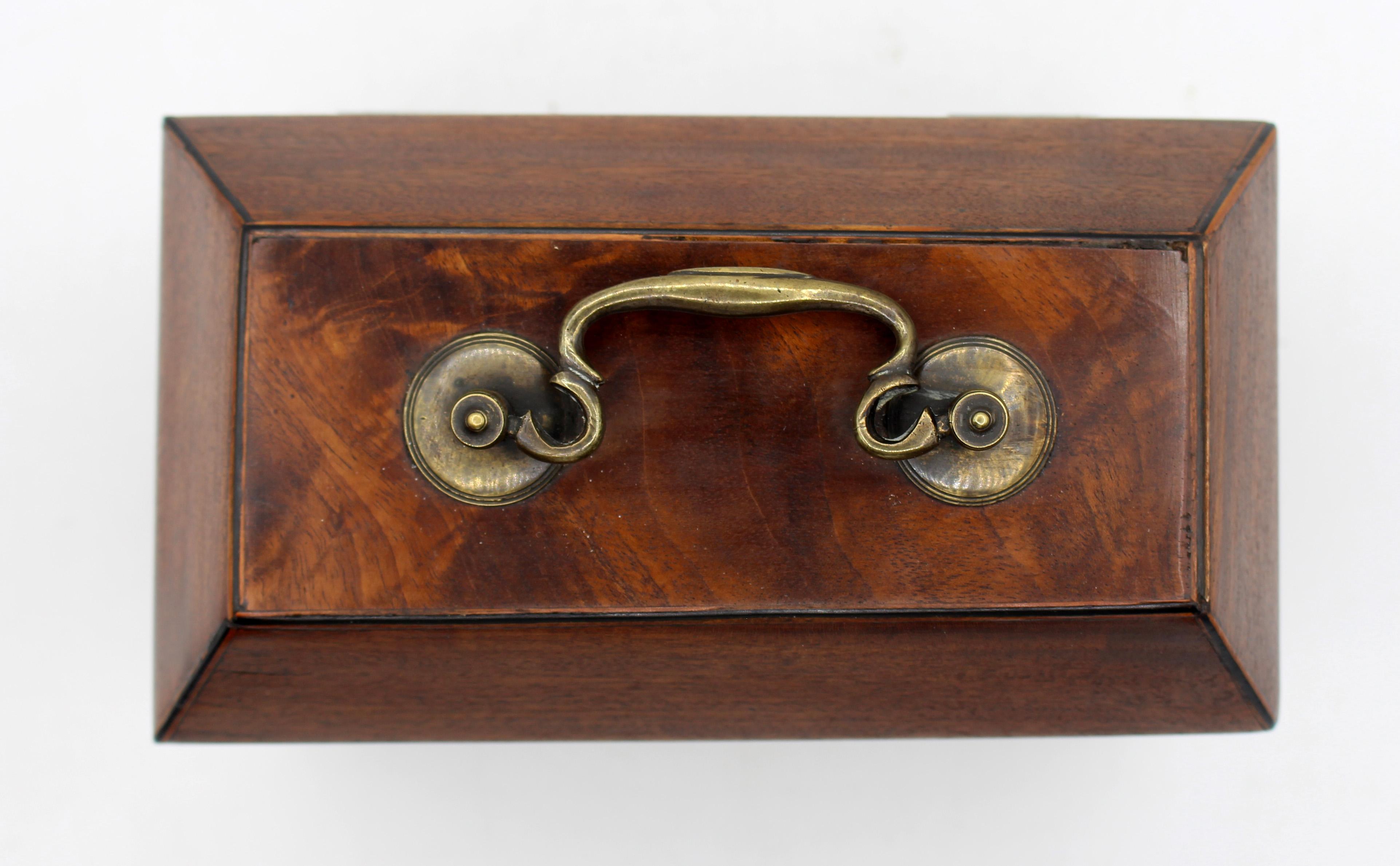 Mid-18th Century Circa 1750 English Georgian High Dome-Top Tea Caddy