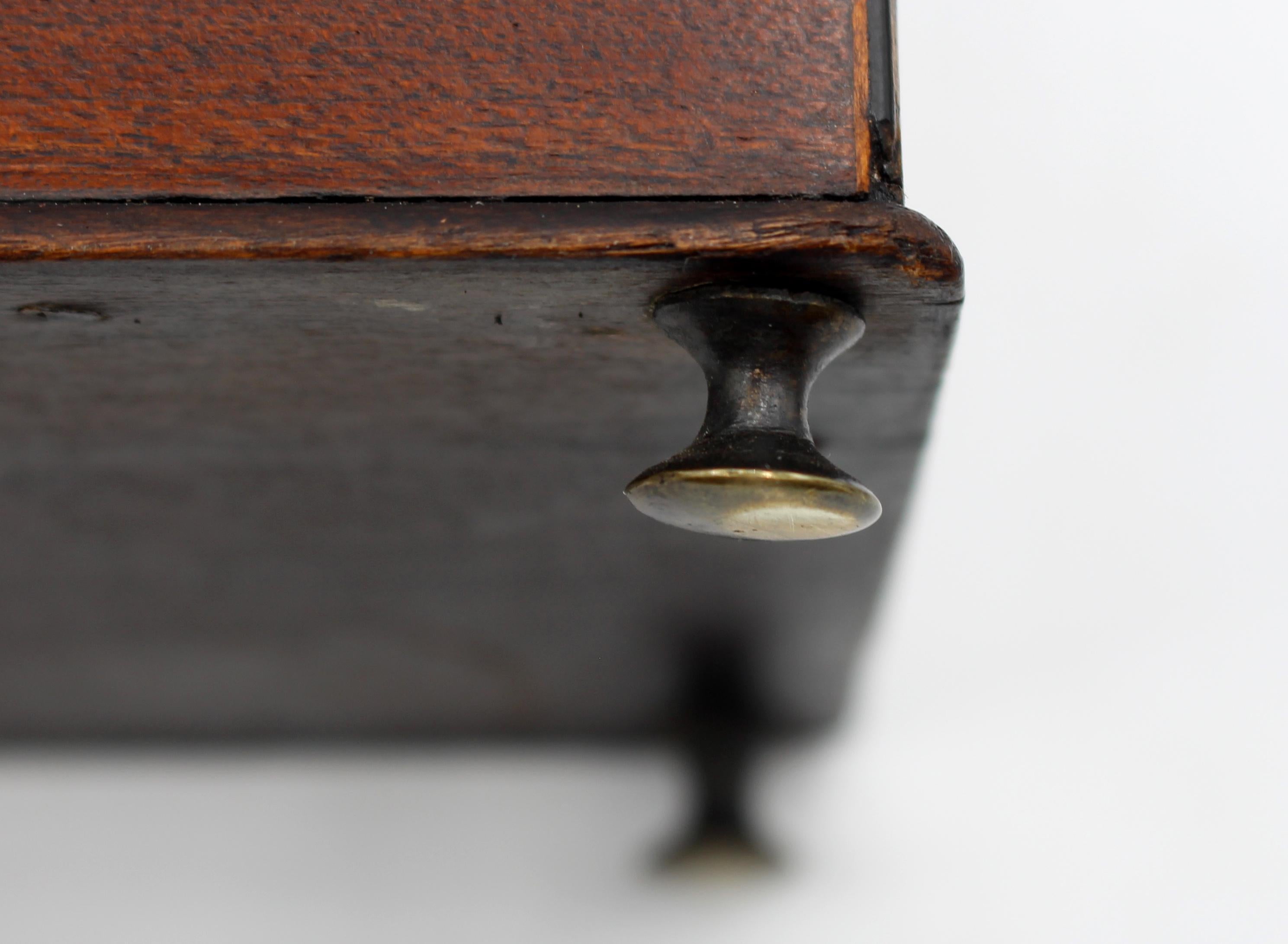 Circa 1750 English Georgian High Dome-Top Tea Caddy 1