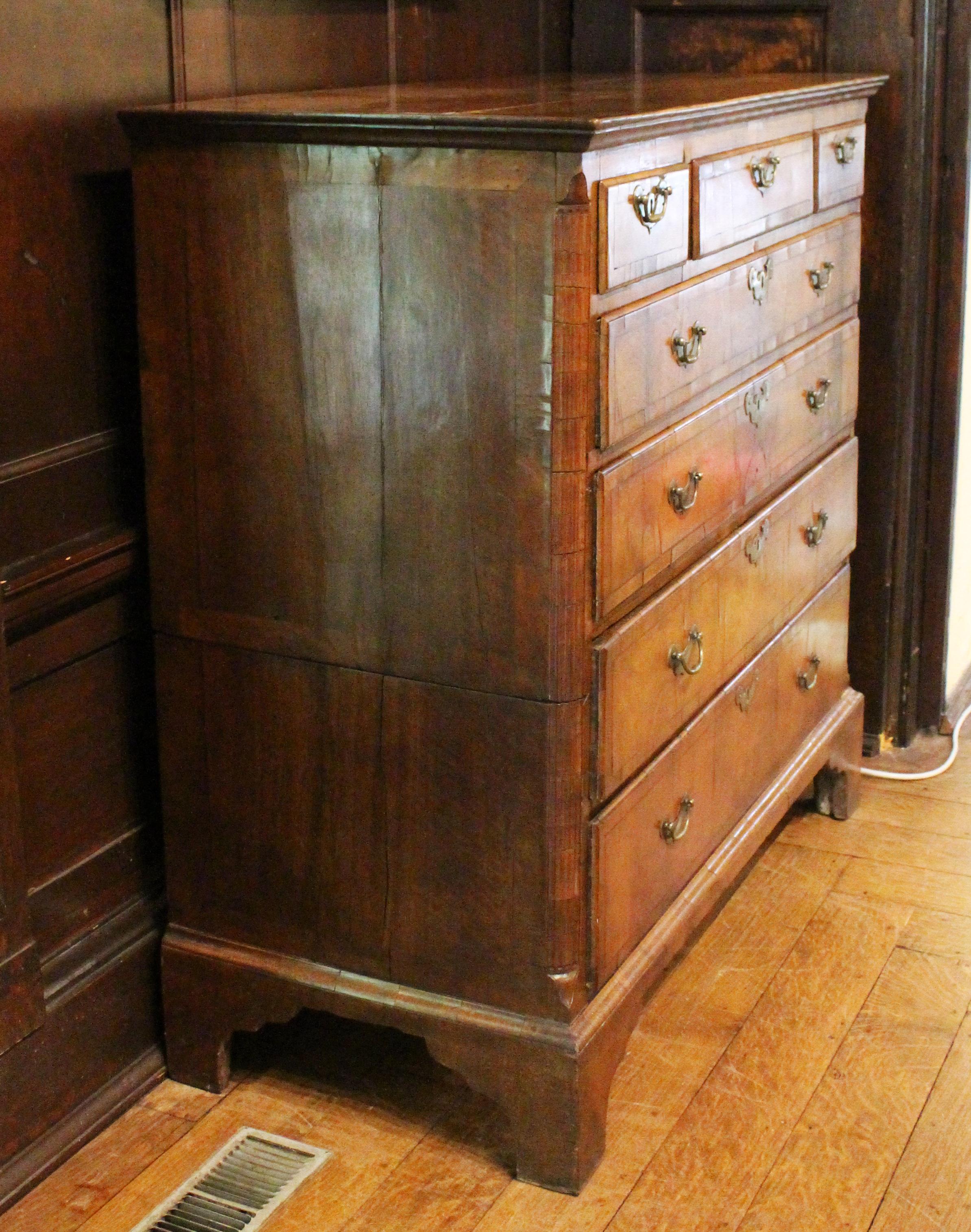 Circa 1750 English Town House Chest of Drawers 4